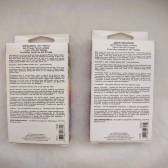 Bundle of 2 Wet n Wild Black False Fake Eyelashes New in Package Face Makeup - Picture 3 of 7